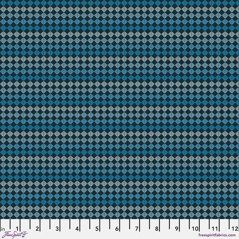 Free Spirit Primitive Cloth PWSK094 Blue Wave By The Yard