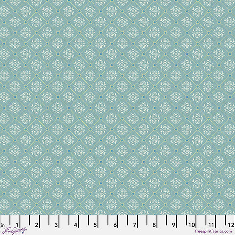 Free Spirit Primitive Cloth PWSK098 Mint Tile Scape By The Yard