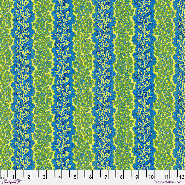 Free Spirit Utopia PWSL152 Green Coral Stripe By The Yard