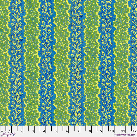 Free Spirit Utopia PWSL152 Green Coral Stripe By The Yard