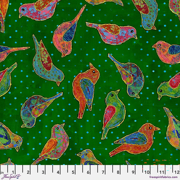 Free Spirit Radiant Grove PWSP121 Green Songbirds By The Yard