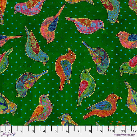 Free Spirit Radiant Grove PWSP121 Green Songbirds By The Yard