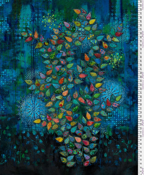 Free Spirit Radiant Grove PWSP127 Multi Branches In Bloom 44" PANEL By The PANEL (Not Strictly By The Yard)