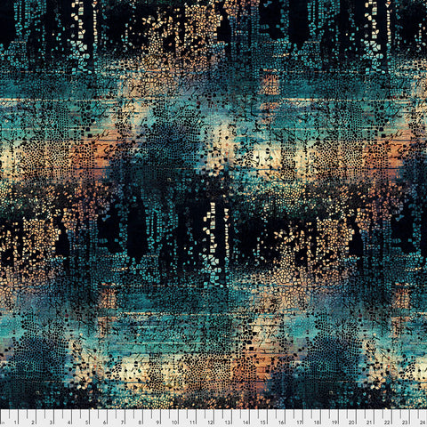 Free Spirit Abandoned PWTH130 Indigo Fractured Mosaic By The Yard