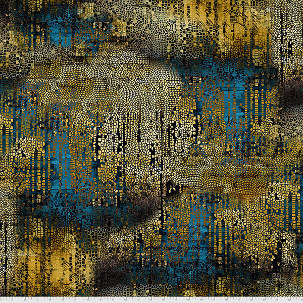 Free Spirit Abandoned PWTH140 Gold Gilded Mosaic By The Yard