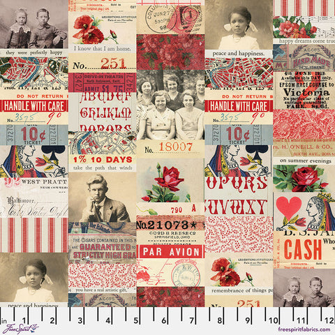 Free Spirit Palette PWTH220 Red Collage By The Yard