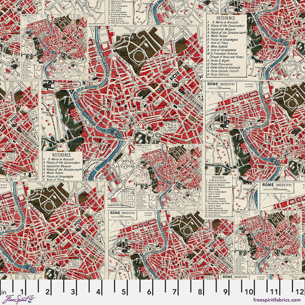 Free Spirit Palette PWTH223 Red Map By The Yard