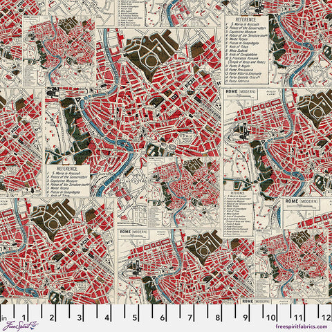 Free Spirit Palette PWTH223 Red Map By The Yard