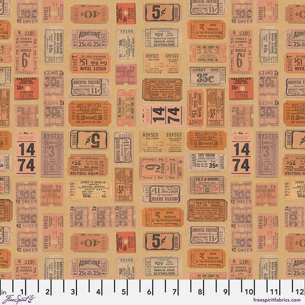 Free Spirit Palette PWTH232 Orange Tickets By The Yard