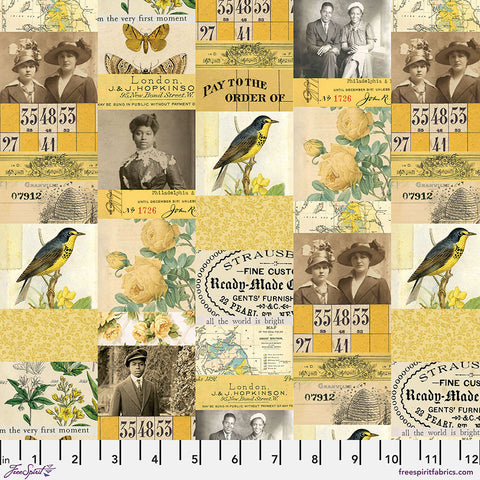 Free Spirit Palette PWTH240 Yellow Collage By The Yard