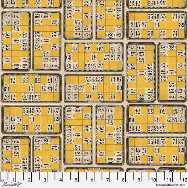 Free Spirit Palette PWTH246 Yellow Numbers By The Yard