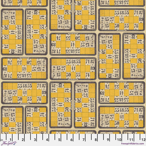 Free Spirit Palette PWTH246 Yellow Numbers By The Yard