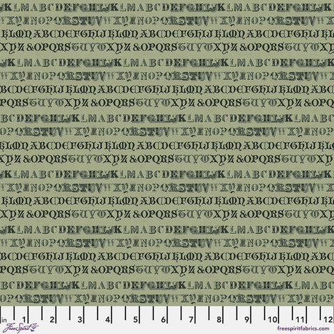 Free Spirit Palette PWTH264 Green Typography By The Yard