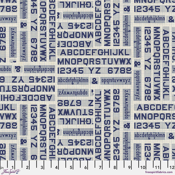 Free Spirit Palette PWTH295 Indigo Typography By The Yard