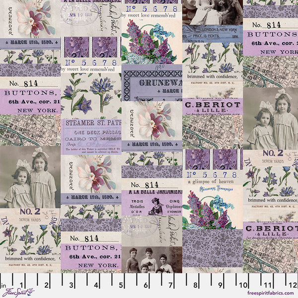 Free Spirit Palette PWTH300 Purple Collage By The Yard