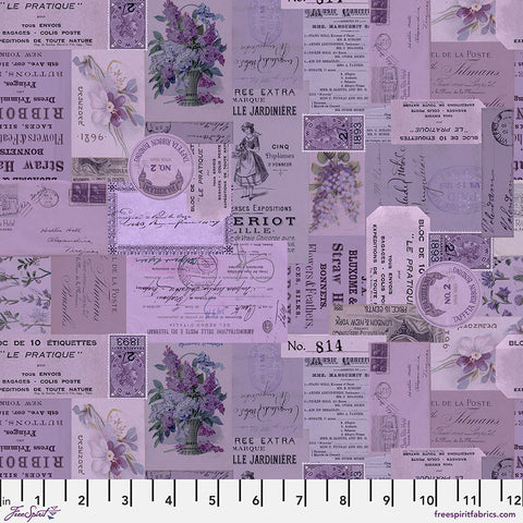 Free Spirit Palette PWTH305 Purple Ephemera By The Yard