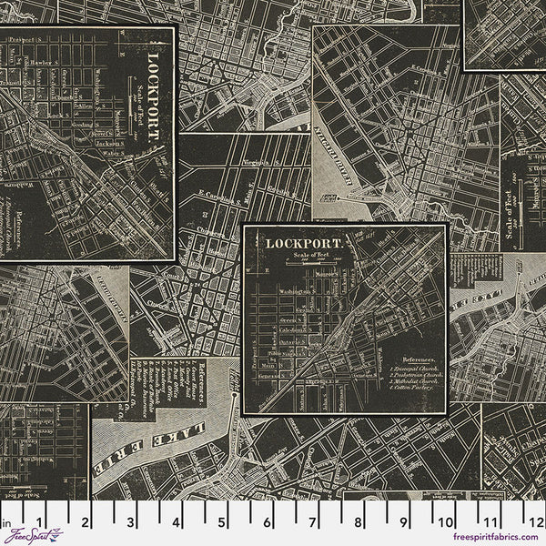 Free Spirit Palette PWTH313 Charcoal Map By The Yard