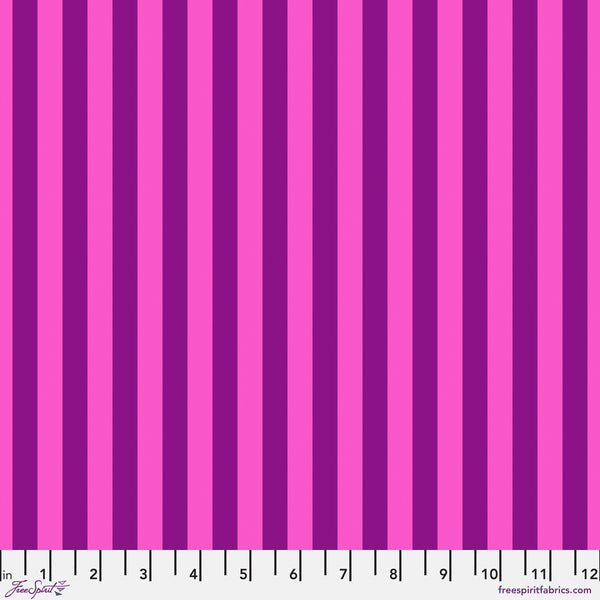 Free Spirit Tula's True Colors PWTP069 Foxglove Tent Stripe PRE-CUT HALF YARDS