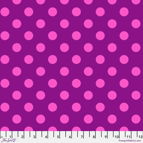 Free Spirit Tula's True Colors PWTP118 Foxglove Pom Pom PRE-CUT HALF YARDS