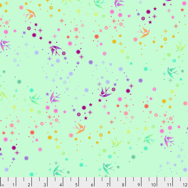 Free Spirit Tula's True Colors PWTP133 Mint Fairy Dust By The Yard