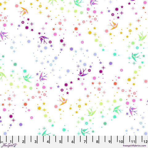 Free Spirit Tula's True Colors PWTP133 White Fairy Dust By The Yard