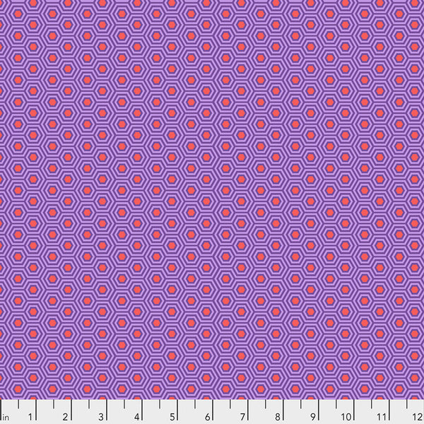 Free Spirit Tula's True Colors PWTP150 Fire Fish Hexy By The Yard