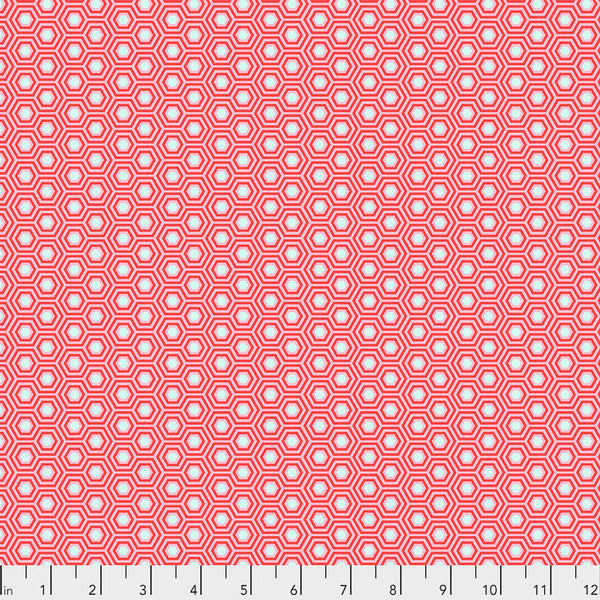 Free Spirit Tula's True Colors PWTP150 Flamingo Hexy By The Yard