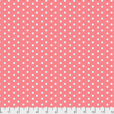 Free Spirit Tula's True Colors PWTP150 Flamingo Hexy By The Yard