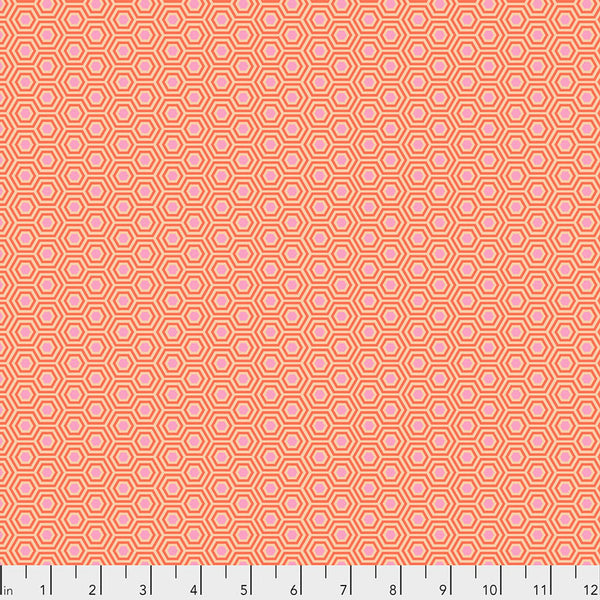 Free Spirit Tula's True Colors PWTP150 Peach Blossom Hexy By The Yard