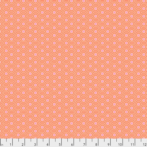 Free Spirit Tula's True Colors PWTP150 Peach Blossom Hexy By The Yard