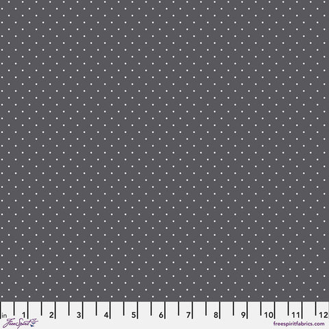 Free Spirit True Colors: Graywork PWTP185 Carbon Tiny Dots PRE-CUT HALF YARDS