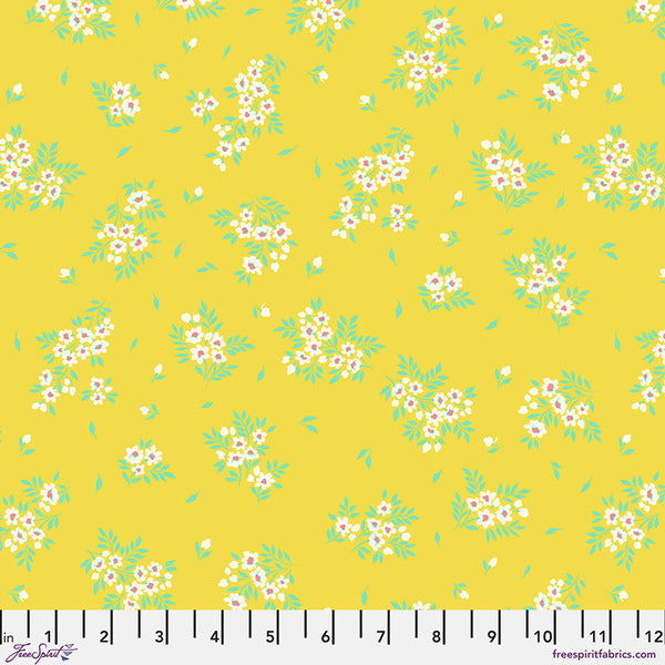 Free Spirit Tula's True Colors PWTP253 Buttercup What A Ditz PRE-CUT HALF YARDS