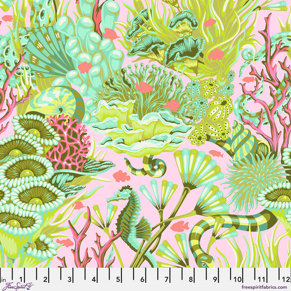 Free Spirit Floral Reef PWTP264 Coralline Reef What You Sew By The Yard