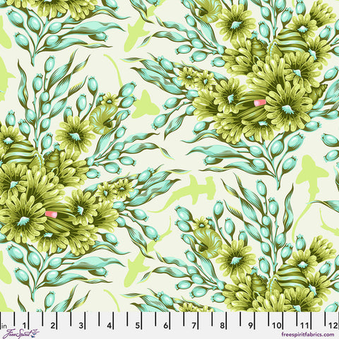 Free Spirit Floral Reef PWTP267 Seagrass Shadow Sharks By The Yard