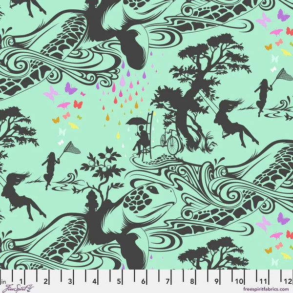 Free Spirit Prince Charming Deja Vu PWTP276 Sweet Mint Turtle Bay By The Yard
