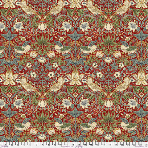 Free Spirit The Original Morris & Co. PWWM001 RED Strawberry Thief By The Yard