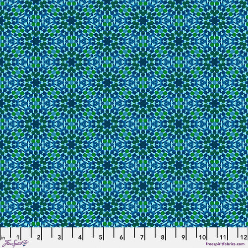 Free Spirit Kaleidoscope PWWR059 Viridian Magnetic By The Yard