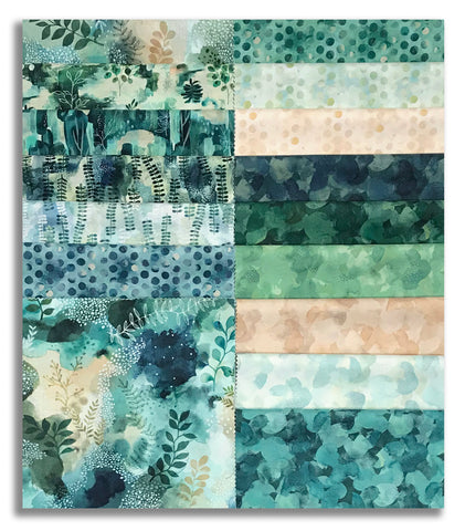 P&B Textiles Pre-Cut 42 Piece 10" Square Layer Cake - Nature Story