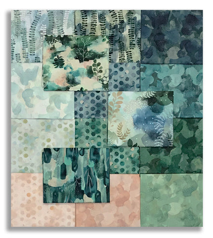 P&B Textiles Pre-Cut 15 Piece Fat Quarter Bundle - Nature Story
