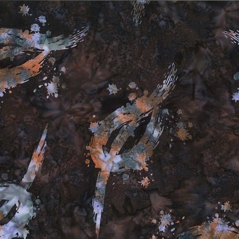 Hoffman Batik Q2114 180 Walnut Paint Leaf By The Yard