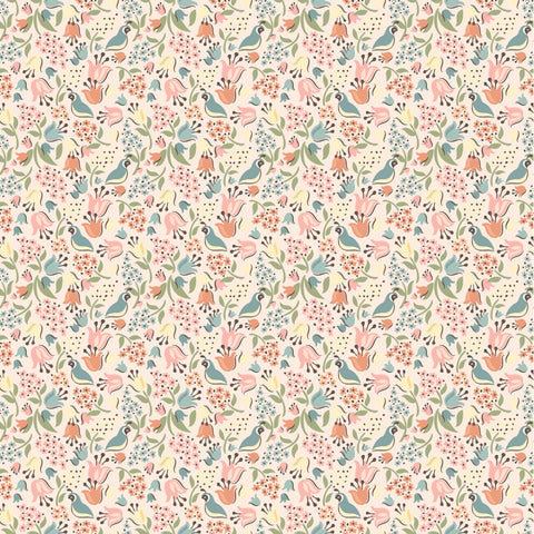 Poppie Cotton Wildwood Dwellings WW25105 Quail Hollow Blush By The Yard