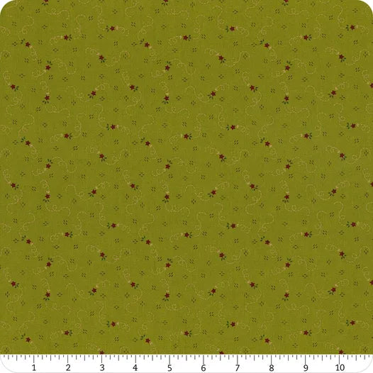 Henry Glass & Co. Quiet Grace 925 66 Kiwi Meandering Stars By The Yard