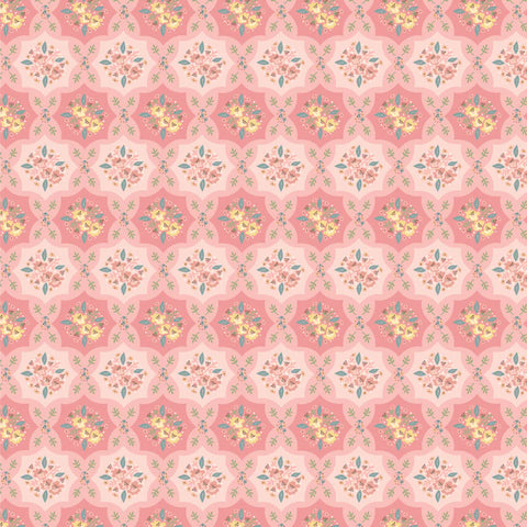 Poppie Cotton Wildwood Dwellings WW25108 Quilty Patches Blush By The Yard