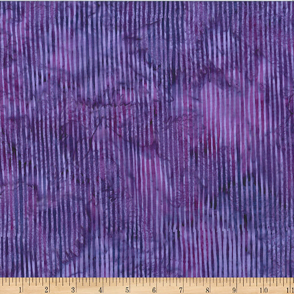 Hoffman Bali Batik R2284 81 Violet Skinny Stripe By The Yard