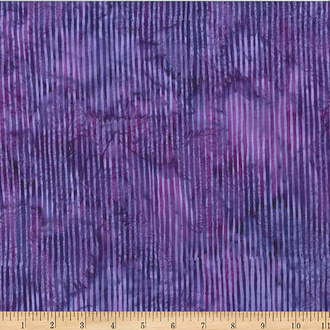 Hoffman Bali Batik R2284 81 Violet Skinny Stripe By The Yard