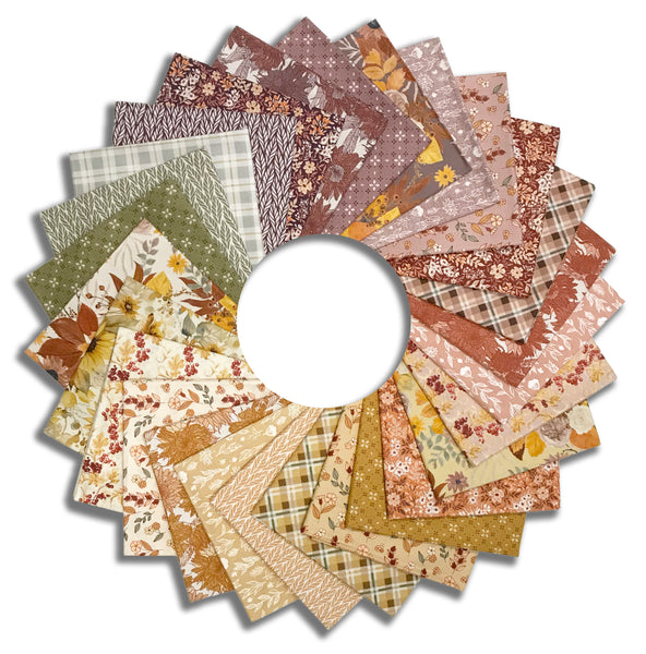 Riley Blake Pre-Cut 27 Piece Fat Quarters FQ 16740 27 - Evening On The Prairie