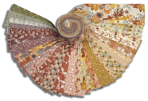 Riley Blake Pre-Cut 40 Piece 2 1/2" Rolie Polie Jelly Roll RP 16740 40 - Evening On The Prairie