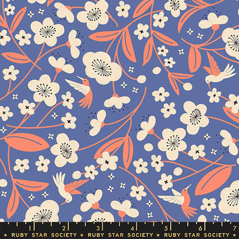 Moda Persimmon RS1121 14 Twilight Blossoms By The Yard