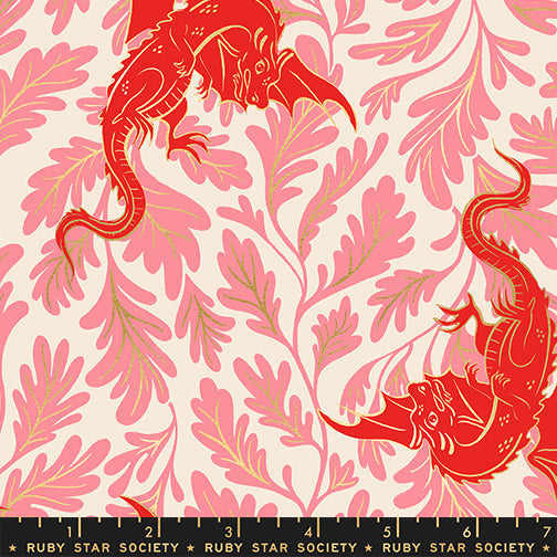 Moda Fireglow RS2132 12M Dark Ruby Metallic Dragon Lair By The Yard