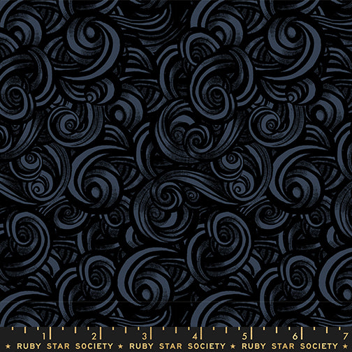 Moda Fireglow RS2135 16 Black Smoke Swirls By The Yard